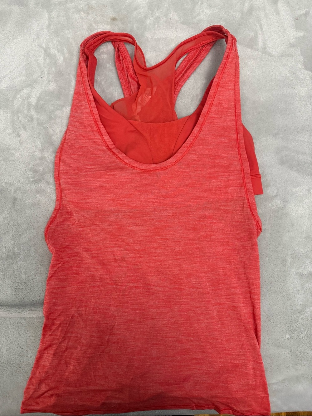lululemon athletica Coral Racerback Tank with Built-in Shelf Bra